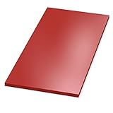 AUPROTEC Tischplatte 19mm rot 900 mm x 900 mm Holzplatte melaminharzbeschichtet Spanplatte mit Umleimer ABS Kante Auswahl: 90x90