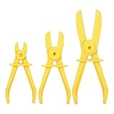 FHYTGBS 3Pcs Schlauchschellenzange Nylonzange Tragbare Praktische Bremswasserleitung Schlauchschellenzange Handwerkzeugset (Color : Yellow)