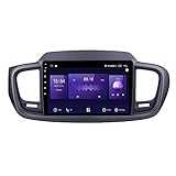 LYHY Android 10.0 Sat NAV Auto Multimedia Player 2 Din Radio für Kia Sorento 3 2014-2017 GPS Navigation 9'' Touchscreen MP5 Stereo Video Receiver mit 4G/5G WiFi Carplay (7731 1G+16G)