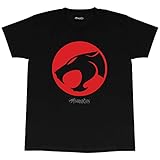 Thundercats Emblem Herren-T-Shirt Schwarz 5XL | Klassische Cartoon, Löwe-O Mumm-Ra, Geschenkidee für M