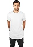 Urban Classics Herren Shaped Long Tee T-Shirt, Weiß (Weiß 220), S