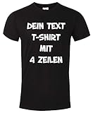 T-Shirt Bedrucken mit dem Amazon Tshirt Designer. T-Shirt selber gestalten. T-Shirt Druck. T-Shirt mit Wunschtext. T Shirts sind Ökotex-100 Zertifiziert. - Schwarz XXL