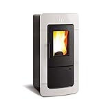 Extraflame wasserführender Pelletofen Diadema Idro EVO BAFA weiß 28 kW