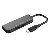Stuurvnee USB C HUB Typ-C zu HDMI-Kompatible Docking Station 4-In-1 -USB3.0+USB+HDMI-Kompatibel für Laptop HUB
