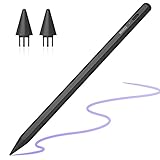 Mixoo Stylus Stift für iPad Aktiver Stylus Pen für Touchscreen Wiederaufladbarer Tablet Stift mit Zwei 1,2mm Spitze,Kompatibel mit iPad/Pro/Mini/Air/ iPhone,Samsung,Android Tablet Smartphone (Schwarz)