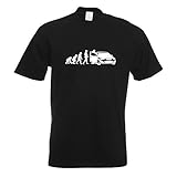 Evolution Autofahrer T-Shirt Motiv Bedruckt Funshirt Desig