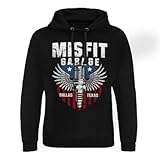 Misfit Garage Offizielles Lizenzprodukt American Piston Epic Kapuzenpullover (Schwarz), S