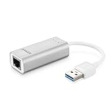 Anker USB 3.0 auf RJ45 10/100/1000 Gigabit Ethernet Adapter, Netzwerkadapter für Macbook Ultrabook , Windows 10/ 8.1 / 8/7 / Vista / XP usw. (Silber)