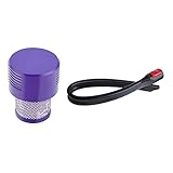 DA QING Staubsaugerzubehör Flacher Saugkopf fit für Dyson V7 /V8/V10/V11,Air HEPA-Filter für V10,Staubsauger Ersatzteile,Flexible Spalte Heim (Color : Plum)