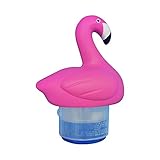 libelyef Chlortabletten Spender, Flamingo Pool Chlortabletten Spender für Whirlpool Spa Schwimmbad schwimmende Chlortabletten Spender für 7,6 cm Chlortab