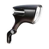 ORSIFOW E-Bike Fahrradlicht LED Scheinwerfer, StVZO Zugelassen (K-1895) e- Bike led 80 LUX, IPX5 Wasserdicht, 6V-58V, E-Bike//E-Scooter Dynamo Fahrradlampe Vorne Schwarz, Red Dot Design Award 2021