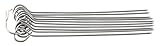 Fackelmann Rouladennadeln, Fleischnadeln, Metallspieße, Cocktailspieße aus rostfreiem Edelstahl (Farbe: Silber), Menge: 10 Stück