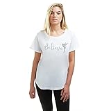 Disney Damen Believe In Fairies-Tinkerbell T-Shirt, weiß, 40
