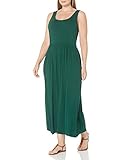 Amazon Essentials Maxikleid in Übergröße mit Tank-Taille Kleid, Jadegrün, Karo, 4XL Größ