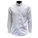 Hemd Herren Regular Fit Einfachheit Einfarbig Hemd Herren Business Work Lassig All-Match Hemd Herren Klassische Knopfleiste Kent Kragen Langarm Shirt H