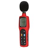 FMONH Schallpegelmesser Tragbarer Digitaler Audio-Dezibel-Schallpegeltester Monitor DB-Meter, Messbereich 30-130 DBA, Genauigkeit 1,5 DB, （Datenspeicherung）