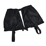 Yoyakie Schnee-Legging Gamaschen Beinabdeckung wasserdichte Outdoor-Wandern Wasserdicht Winddicht schwarz 1 Paar, Sportwanderung Klettern Schuhabdeckung