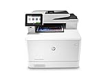 HP Color LaserJet Pro M479fdw Multifunktions-Farblaserdrucker (Drucker, Scanner, Kopierer, Fax, WLAN, LAN, Duplex, Airprint, 27 Seiten/Min) weiß