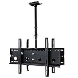 TradeMount TV/Fernseher Deckenhalterung für Zwei Monitore, ausziehbar für Hisense 65' H65MEC5550