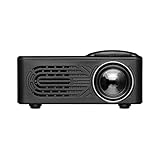 108.0p HD-LED.Tragbarer Mini-Projektor,Small Party Family Meeting Projektor,Unterstützung Fernbedienung for Büro und Heimunterricht geeignet (Color : Black)