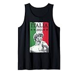 Italia Italien Trikot Flagge mit David Statue Fußball 2021 Tank Top
