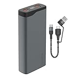 4smarts Powerbank VoltHub Pro Externer Akku 20000mAh 22,5W Tragbares Schnellladegerät mit Quick Charge, PD [Ladekabel USB-C & USB-A auf USB-C 60W] Select Edition - G