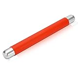 Remeel Silikon Teigroller Antihaft-Oberfläche zum Backen Kuchen Kruste, Cookie, Gebäck, Fondant, interne Stahl Teig Walze 35 * 3,8 cm (Rot)