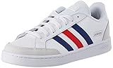 adidas Herren Grand Court SE Sneaker, Cloud White/Team Royal Blue/Vivid Red, 46 EU