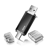 USB Stick 64GB, Bifrost OTG USB C Speicherstick 64GB 2-in-1 Type C Flash Laufwerk 64 GB Mini Memory Stick Externe Pen Drive für Typ-C Handy, PC, Tablet, TV, Lautsprecher, Auto. (Schwarz)
