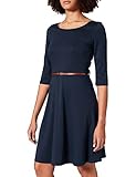 VERO MODA Damen VMVIGGA Flair 3/4 Sleeve Dress Kleid, Black Iris, M