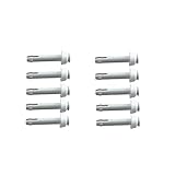 poolomio Stift Splint Pin für Intex Frame Pool, 10er Pack, inkl. Gummikappen, Ersatzteil für Intexpool, Länge: 70
