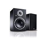 Magnat Monitor Reference 3A, Bluetooth-Stereo-Regallautsprecher mit HDMI, hochwertiger Phono-Vorverstärker, 1 Paar, schw