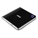 ASUS SBW-06D5H-U BDXL Extern Ultra Slim Blu-ray und MDisc Brenner (USB 3.1, USB-C, 2 Kabel) schw