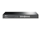 TP-Link TL-SG1016 16-Port Rackmount Gigabit Switch (Plug&Play, Gigabit Ports, Metallgehäuse, Lifetime warranty)