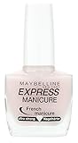 Maybelline New York Make-Up Nailpolish Express Manicure Nagellack French Manicure Rosé/Nagelhärter für gestärkte Nägel in natürlichem French Look, 1 x 10
