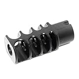 Airsoft Softair Teile 5KU 53mm RRD-4C Slim Muzzle Brake Flash Hider Mündungsbremse -14mm CCW Gegen den Uhrzeigersinn Schw