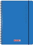 Brunnen 1072055112 Schülerkalender 2021/2022 „Plain Blue“ 1 Seite = 1 Tag, Sa. + So. auf einer Seite, Blattgröße 14,8 x 21 cm, A5, PP-Einb