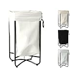 ABOUT YOU Wäschekorb 'Simply Fine' mit herausnehmbarem Wäschesack, großer Wäschesammler zusammenklappbar und platzsparend (Offwhite)