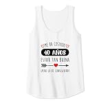 Damen Me Ha 40 Jahre Estern, Hellbraun, Geburtstag Tank Top