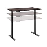 Bush Business Furniture Move 60 Series Stehpult, höhenverstellbar, 48 W x 30 D, Mokka Cherry