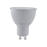 EGLO LED GU10 dimmbar in Stufen, LED Spot dimmbar, 5 Watt (entspricht 65 Watt), 400 Lumen, GU10 LED warmweiß, 3000 Kelvin, LED Leuchtmittel, Spot LED GU10, Ø 5