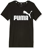 PUMA Unisex Kinder T-shirt, Cotton Black, 164 (Herstellergröße: 14 ans)