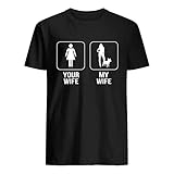 Frenchie Your Wife My Wife V1 T-Shirt Gr. XL, Schw