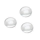 100Pcs Crystal Clear Runde Cabochons Flache Rückseite Glaskuppel für DIY Schmuckherstellung 12