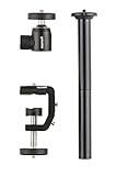 Cullmann Flexx Tabletop Zubehör Set 3-teilig (Kugelkopf, Multiklemme, Verbindungssäule) für Makrofotograp