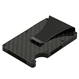 Yagosodee Brieftasche Metall Geld Clip Geldbörse Carbon Brieftasche Aluminium Schlank Cash Kreditkarte H