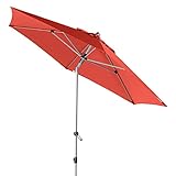 Doppler EXPERT Auto Tilt 320 – Knickbarer Sonnenschirm für Balkon oder Terrasse – Regenabweisend – ca. 320 cm – Terra C