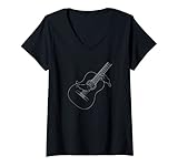 Damen Klassischer Gitarrist - Musiker - Musik T-Shirt mit V