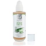 Bio Aloe Vera Gel in Glasflasche, 200ml, aus Ecocert-zertifizierten Rohstoffen, zur natürlichen Aloe Vera Pflege für Gesicht und Körp