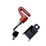 Fait Adolph Anti-Diebstahl-Fahrradbremsscheibe for MTB Fahrradmotorrad Elektrische Roller-Räder Moto-Sicherheit (Color : Red)